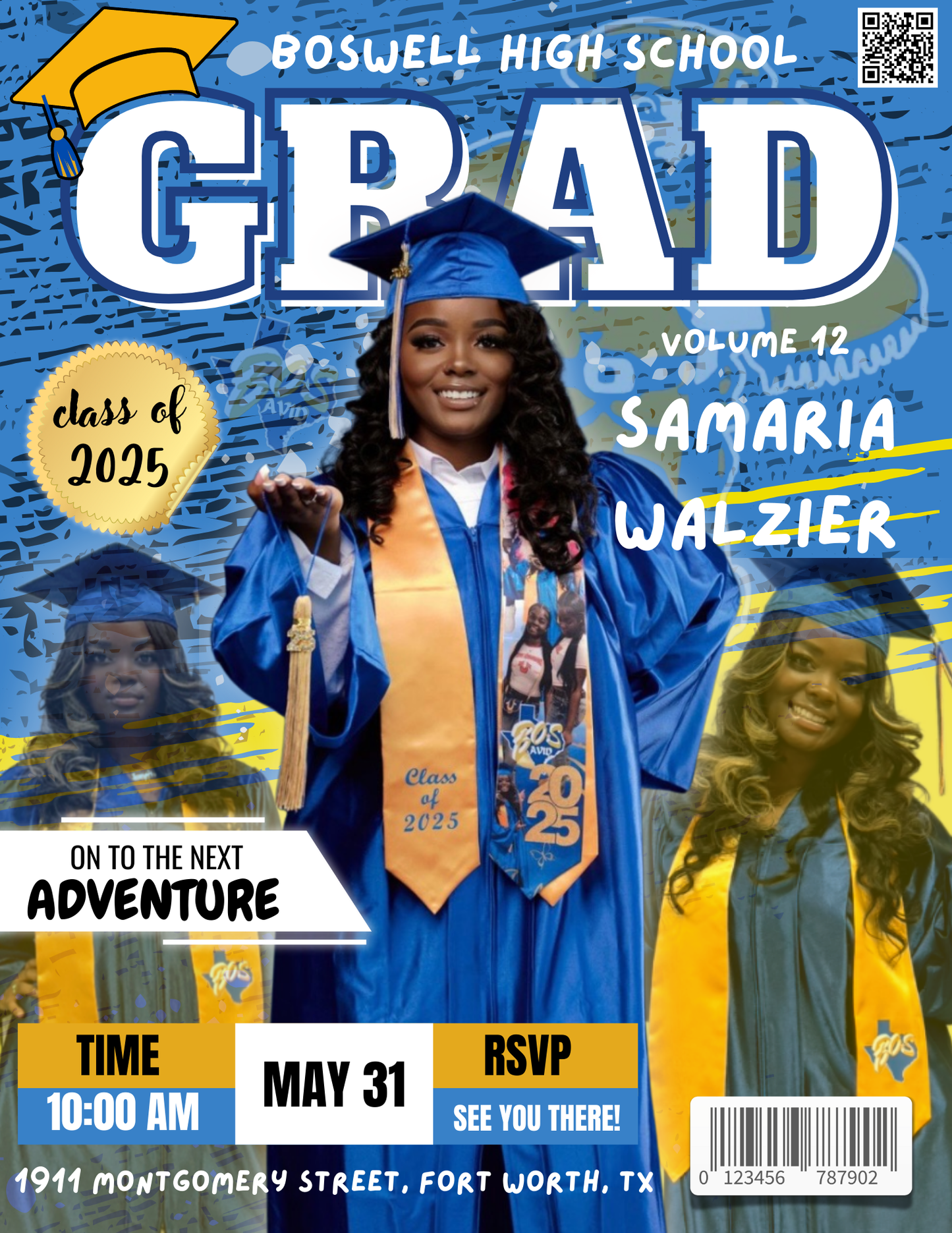 Custom Digital Graduation Invitation