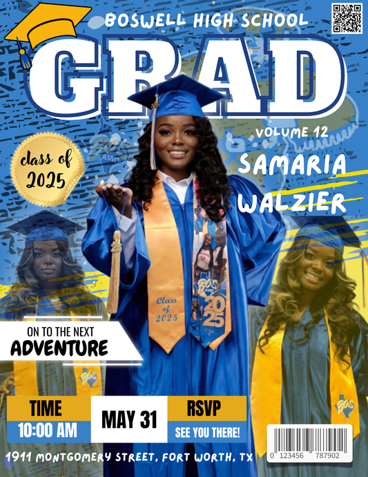 Custom Digital Graduation Invitation