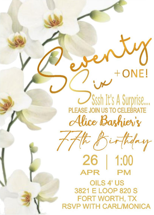 Font Only Digital Invitation